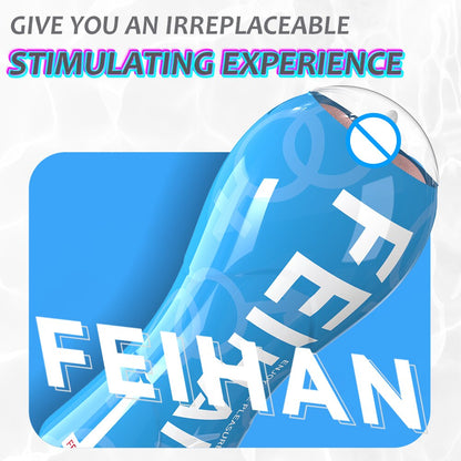 Male Masturbator Vacuum Pressure Suction Silicone Vagina Pussy Sex Toy for Men Blowjob Masturbation Adult Products