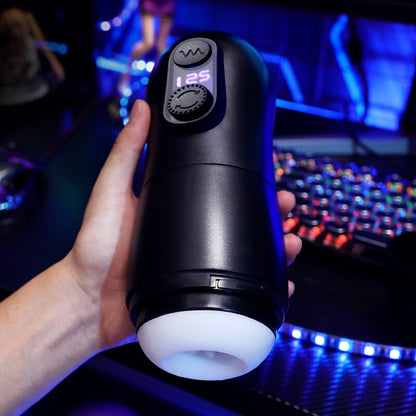 Automatic Vibrating Masturbator Cup for Men, Adult Sex Toy for Male Masturbation