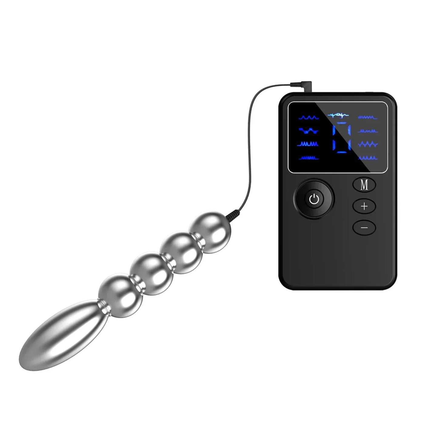New Dual Output Electric Shock Host Electrosex Electroshock Anal Butt Plug . Electrostimulator Anal Bdsm Adult Sex Toys . E-stim