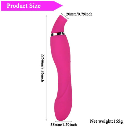 Nipple Clit Sucking Vibrator AV Magic Vibrating Masturbation Vigina Massage Climax Fetish Suction Vibrator Sex Toys for Women