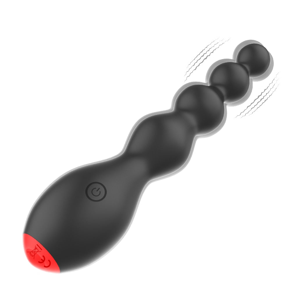 OLO Anal Beads Vibrator เครื่องนวดต่อมลูกหมาก 10 สปีด ของเล่นทางเพศสำหรับผู้หญิง เครื่องกระตุ้นคลิตอริส ปลั๊กบั้นท้ายแบบสั่น