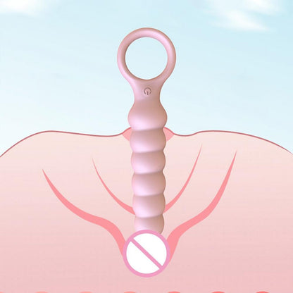 OLO Anal Plug Skin-friendly Smooth Universal 10 Frequency Vibration Silicone Female Prostate Massager Anal Beads Couple Sex Toys