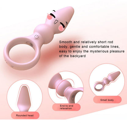 OLO Anal Plug Skin-friendly Smooth Universal 10 Frequency Vibration Silicone Female Prostate Massager Anal Beads Couple Sex Toys