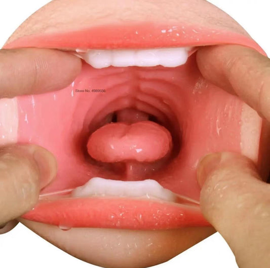 นุ่มลิ้นซิลิโคนผู้ชายช่องคลอดเพศของเล่นพ็อกเก็ตหีชาย Oral Masturbation อุปกรณ์สำหรับผู้ใหญ่ผู้ชาย3D Masturbation ของเล่นผู้ใหญ่