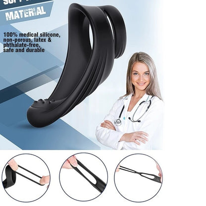 Penian แหวนชายแหวนคู่แหวน Delay Ejaculation Scrotum ผูกแหวนล็อคเซ็กซ์ทอยสำหรับชาย Erection นวดต่อมลูกหมาก