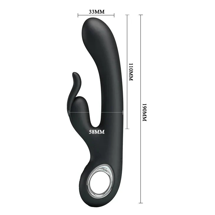 Pretty Love USB Rechargeable 7 Mode Rabbit Vibrator Clitoris Stimulator Adult Sex Toys for Women Female Masturbator Gay Toys