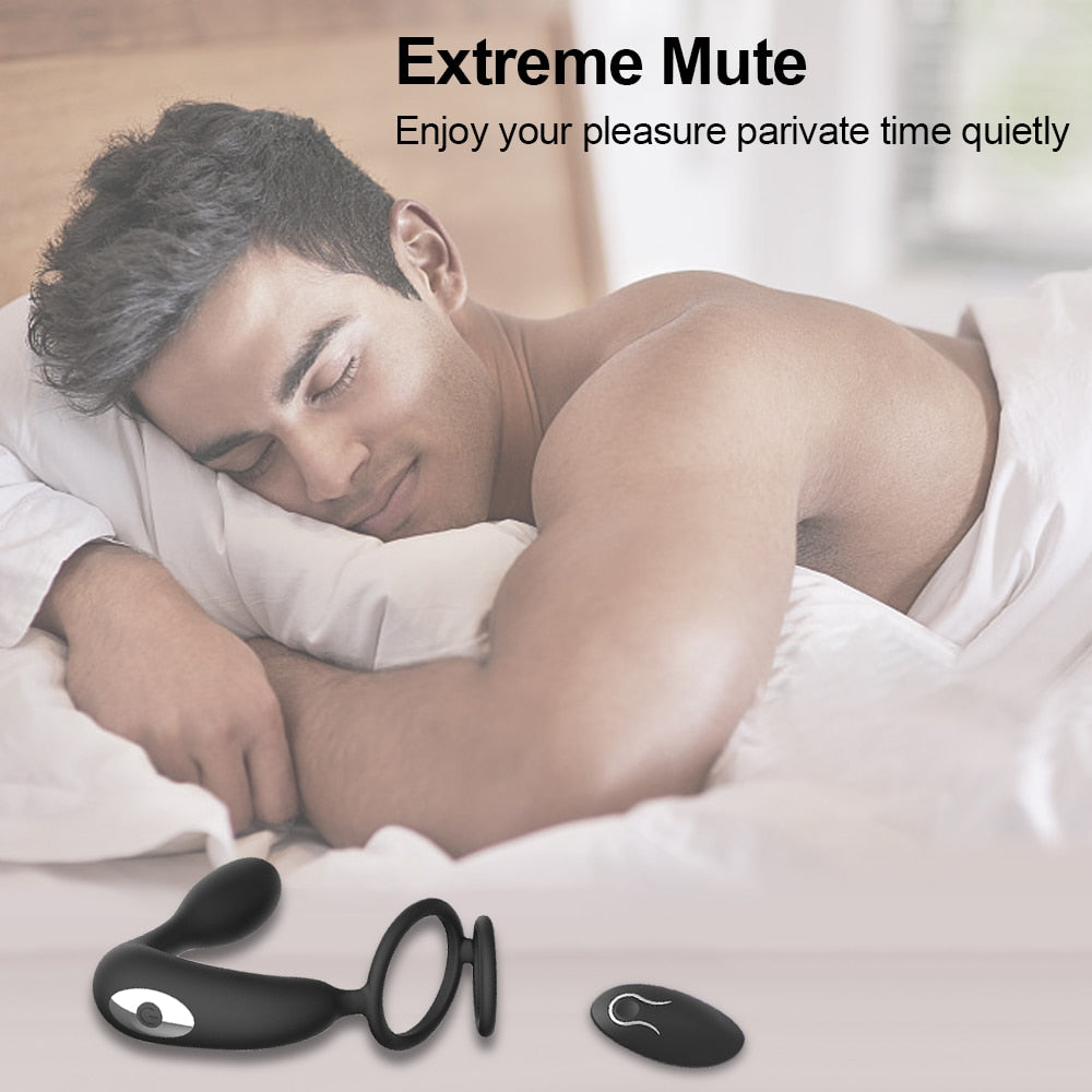 ชาย Prostate Massager 9ความเร็วมอเตอร์ Vibrators เพศของเล่นสำหรับผู้ชาย Masturbator Anal Butt Plug สินค้าผลิตภัณฑ์สำหรับผู้ใหญ่คู่18