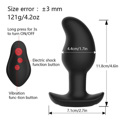 ไฟฟ้าช็อตชาย Prostate Massager ไร้สาย Anal Vibrator Dildo Vibrator Big Butt Plug Anal เกย์เซ็กซ์ทอยสำหรับผู้ชายผู้หญิง