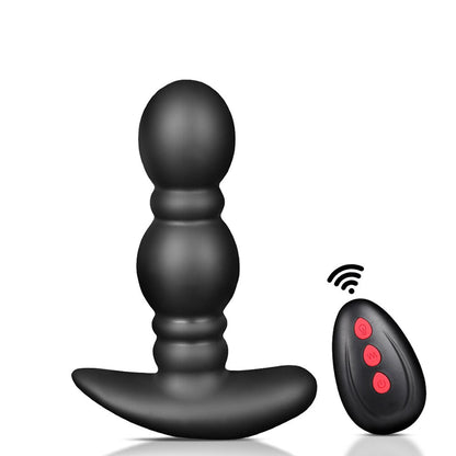 รีโมทคอนโทรลไร้สายชาย Prostate Massager Inflatable Anal เสียบ Vibrating Butt Plug Anal ขยาย Vibrator เพศของเล่นสำหรับชาย