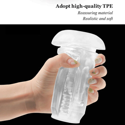 RGB Vibrator Adult Sex Toys for Men Automatic Masturbation Cup Automatic Heating Sucking Male