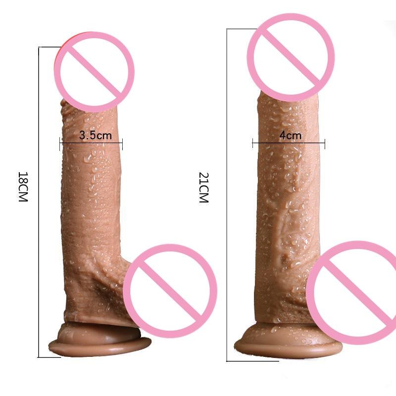 Real Skin Feel Soft Dildos Suction Cup Realistic Penis Big Dick Adult Sex Toys for Woman Masturbation Products Strapon Dildos
