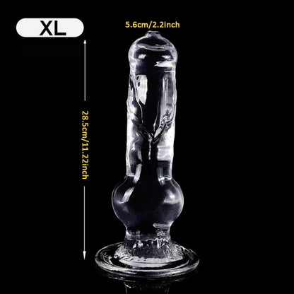 Realistic Dog Dildo Transparent Animal Clitoris Stimulator Strong Suction Cup Dildo Monster Huge Size Penis Adult Sex Toys