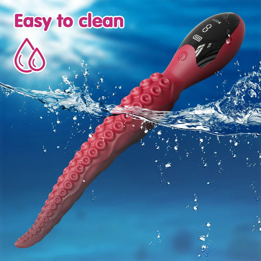 New Style Octopus Dildo Vibrator Nipple Clitoris Stimulator Unique Dildo Vagina Vibrator Female Masturbation Sexy Adult Female