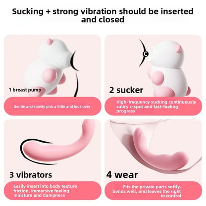 Bear Sucker Clitoris Sucking Vibrator Female Clit Nipple Oral Vacuum Stimulator Massager Sex Toys Adults Goods for Women