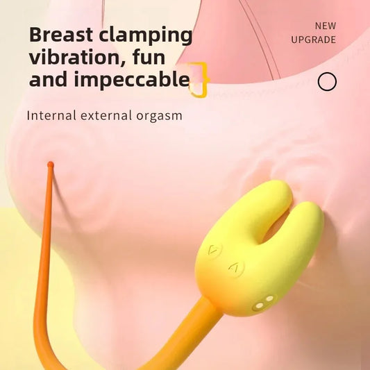 Nipple Vibrator for Women Breast Massage Nipple Clamp Enhancer Nipple Sucking Stimulator Sex Toys Couples Female Adult Toys