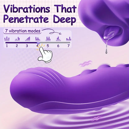 3 in 1 Realistic Lips Clitoris Vibrator for Woman G Spot Sex Toy with 10 Flapping Vibrating and Licking Tongue Modes Masturbator