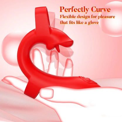 2in1 Wear Finger Vibrator Clitoral G Spot Trigger Stimulator 10 Speed Vaginal Massager Masturbation Sex Toy For women Adult 18