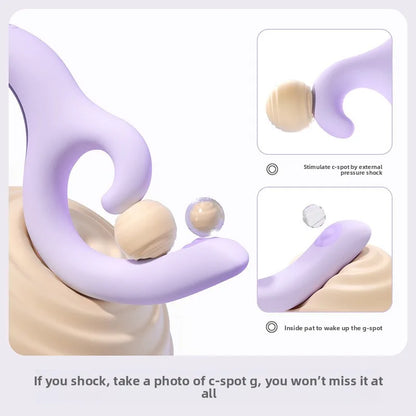 KISSTOY G-type vibrator Female double-head massage masturbator adult sex toys. dual-point stimulation. pressure-sensing button