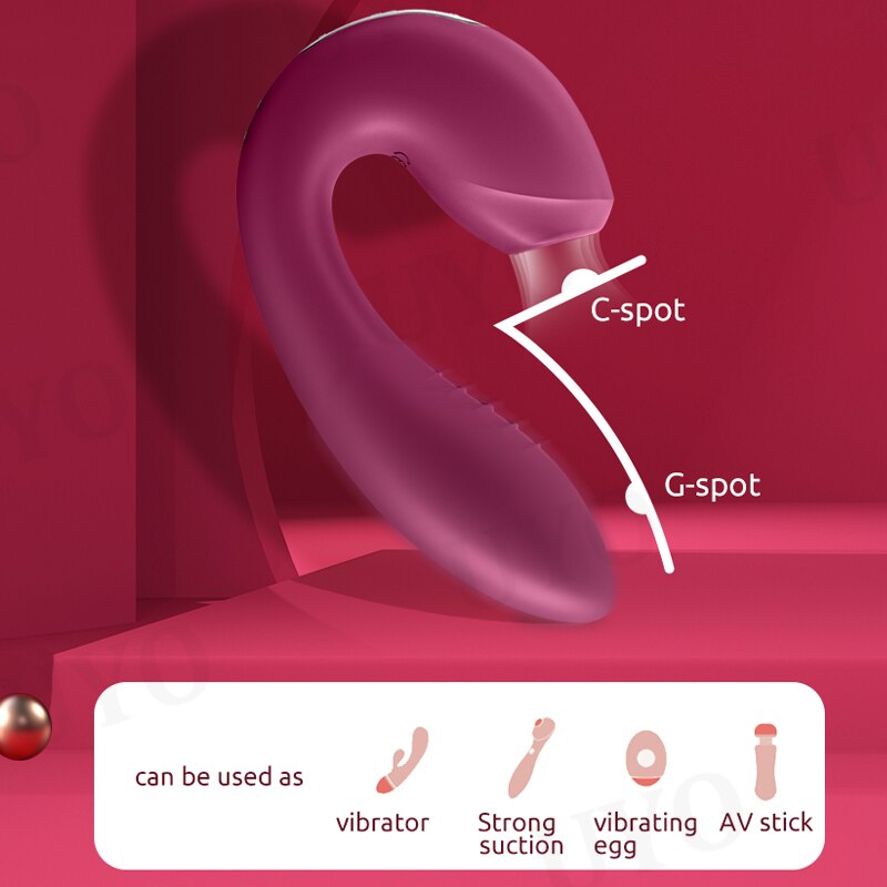 Satifyer ไวเบรเตอร์สำหรับผู้หญิงแอป Sunray.ไวเบรเตอร์2in1U-shaped สั่นได้18คู่