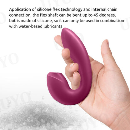 Satifyer ไวเบรเตอร์สำหรับผู้หญิงแอป Sunray.ไวเบรเตอร์2in1U-shaped สั่นได้18คู่