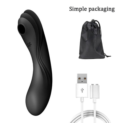 Satisfyer Curvy Trinity 4ของเล่นสำหรับสตรี18 + G-Spot Vibrator 3in1 Clit ดูด Stimulator ซิลิโคนกันน้ำสีดำของเล่น