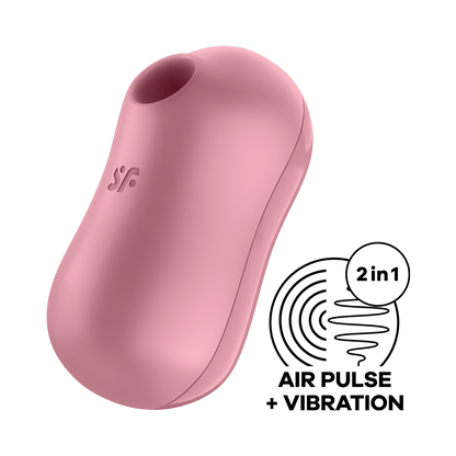 Satisfyer Gulali 2in1การสั่นสะเทือน Clitoris Stimulator Charge Nipple Sucker Vibrator Wanita แบบพกพา Mini Vibrator เซ็กซ์ทอย