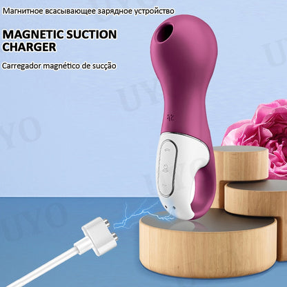 Satisfyer Lucky Libra Clitoris Stimulator ชาร์จ Vibrators สำหรับผู้หญิง Clitoris Sucker ซิลิโคนจับแหวน Nipple Sucker ของเล่น