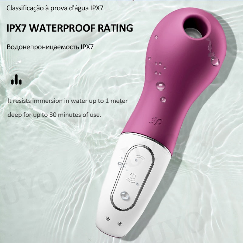 Satisfyer Lucky Libra Clitoris Stimulator ชาร์จ Vibrators สำหรับผู้หญิง Clitoris Sucker ซิลิโคนจับแหวน Nipple Sucker ของเล่น