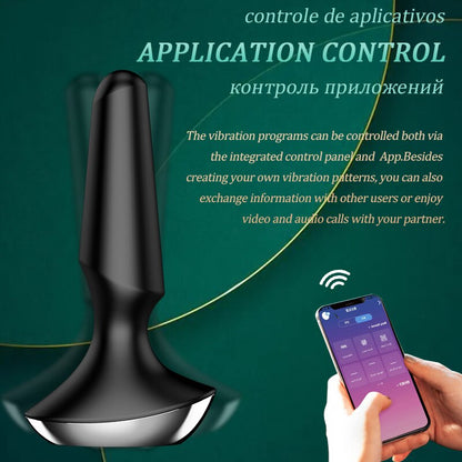 Satisfyer Plug-Ilicious 2 App รีโมทคอนโทรลต่อมลูกหมาก Massager Buttplug ของเล่นสำหรับชาย Vibrator ซิลิโคนวัสดุหญิง Anal Plug