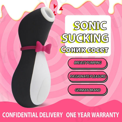 Satisfyer Pro Penguin ดูด Clit กระตุ้น G Spot ซิลิโคนการสั่นสะเทือน Nipple Sucker เร้าอารมณ์การ์ตูนของเล่นสำหรับผู้ใหญ่ Vibrator ผู้หญิง