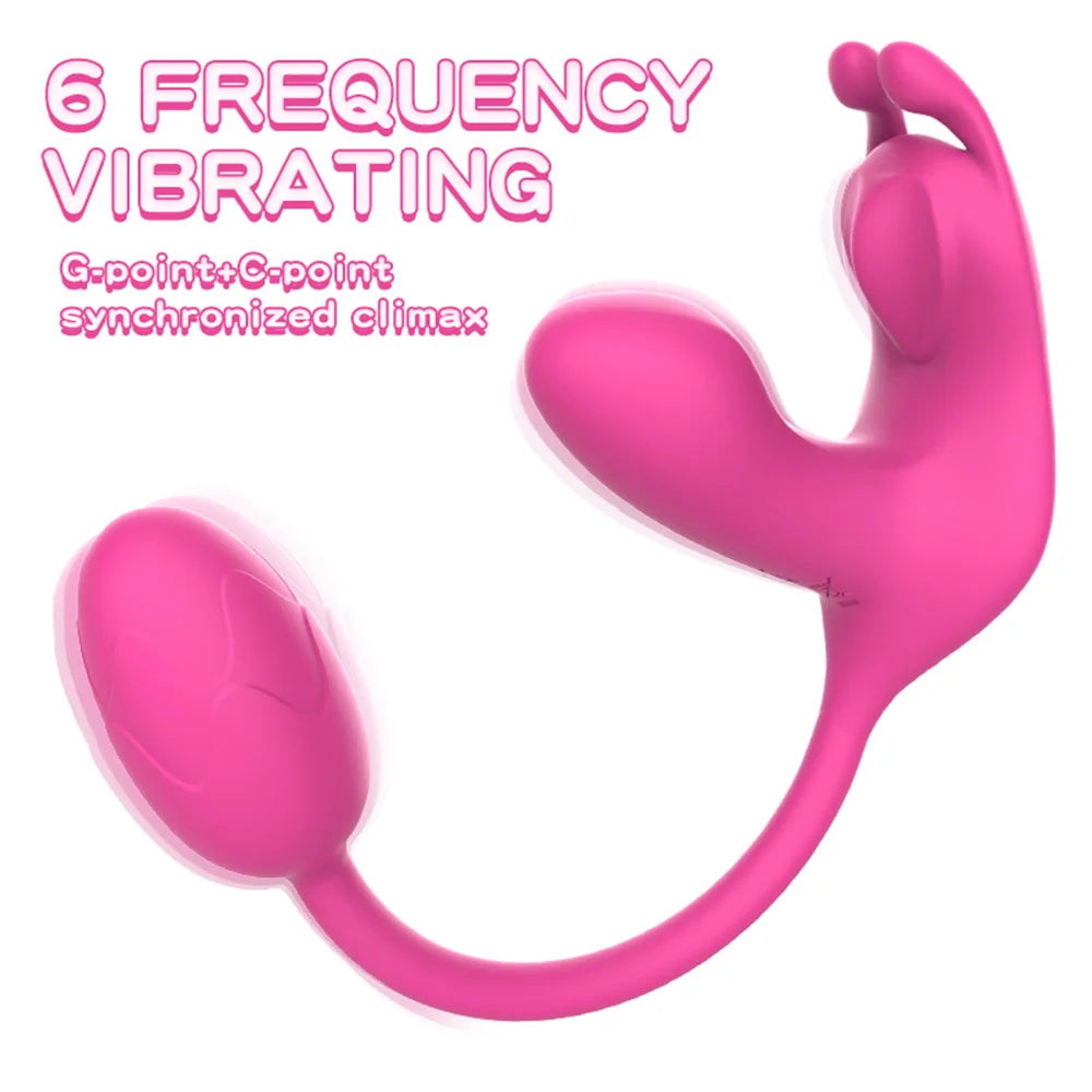 3 In 1 Wearable Vibrator Love Egg Female Masturbator Bendable Massage Stick Nipple Clitoris G-Spot Stimulation Sex Toy For Women