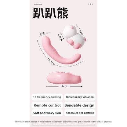 Bear Sucker Clitoris Sucking Vibrator Female Clit Nipple Oral Vacuum Stimulator Massager Sex Toys Adults Goods for Women