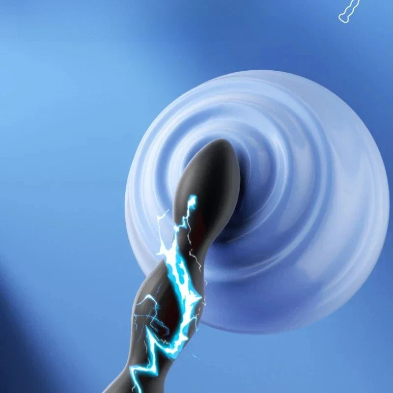 Anal Vibrator Electric Shock Anal Sex Plug Sex Toys Silicone Beads Vibrator Wireless Remote Control Anal Sex Toys for Women