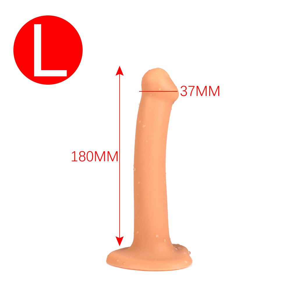 Slender Anal Plug Powerful Suction Cup Soft Dildo G-spot Vaginal Stimulator Butt Plug Prostate Massager Sex Toys for Man Woman