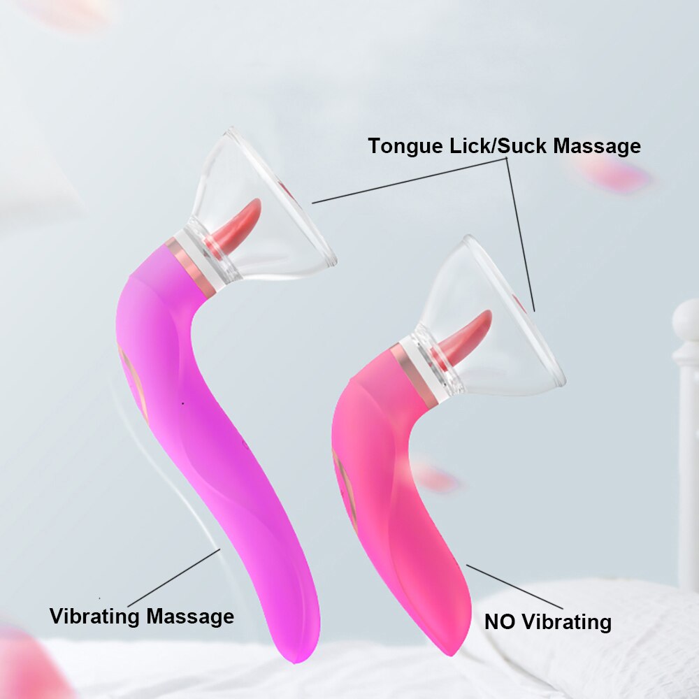 Strong Tongue Licking Vibrators for Women Nipple Massager Breast Enlargement Machine Dildos Anal Sex Toys Adults Products Erotic