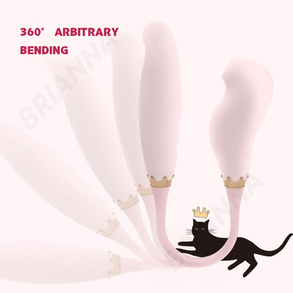 Sucking Vibrator Bendable หญิง7ความถี่ Pulse Soft ซิลิโคน G-Spot Clitoris Stimulator เซ็กส์ทอยสำหรับหัวนมผู้หญิง Sucker