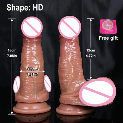Super จริง Dildo ราคาถูก Anal อวัยวะเพศชายผู้หญิงเซ็กซ์ทอยสำหรับเกย์ช่องคลอด G-Spot Big ดูดถ้วย Dick Butt Plug เร้าอารมณ์ Dildos Masturbator