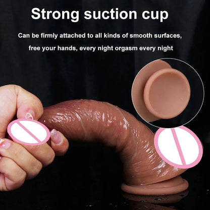Super จริง Dildo ราคาถูก Anal อวัยวะเพศชายผู้หญิงเซ็กซ์ทอยสำหรับเกย์ช่องคลอด G-Spot Big ดูดถ้วย Dick Butt Plug เร้าอารมณ์ Dildos Masturbator