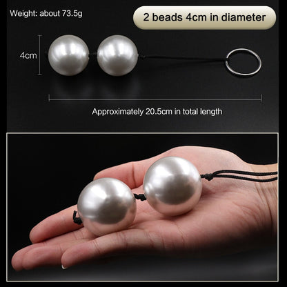 Super Large Pearl Anal Plugs Long Anal Beads Butt Plug Vaginal Balls Sex Toys for Women Men Handheld Anus Masturbator Expander