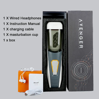 Telescopic หมุนชาย Masturbator ถ้วยสินค้าของเล่นสำหรับผู้ใหญ่ผู้ชาย Voice Interaction เครื่องบินถ้วยซิลิโคนช่องคลอด