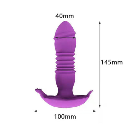 Telescopic Vestibule G-spot Vibrator with Remote Control Waterproof Vibrating Vagina Clit Stimulator Sex Toys for Women &amp;Couples