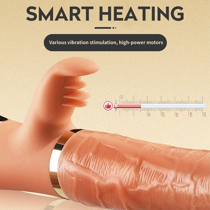 มือถือ Thrusting Dildo Vibrator สำหรับผู้หญิง Clit เลียของเล่นผู้ใหญ่เครื่องช่องคลอดช่องคลอดเครื่องมือหญิง Masturbator