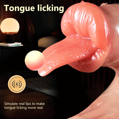 Thrusting Dildo จริง Vibrator ดูดถ้วย Telescopic ความร้อน Penis Vibrator หญิง Masturbator เซ็กซ์ทอยสำหรับสตรี