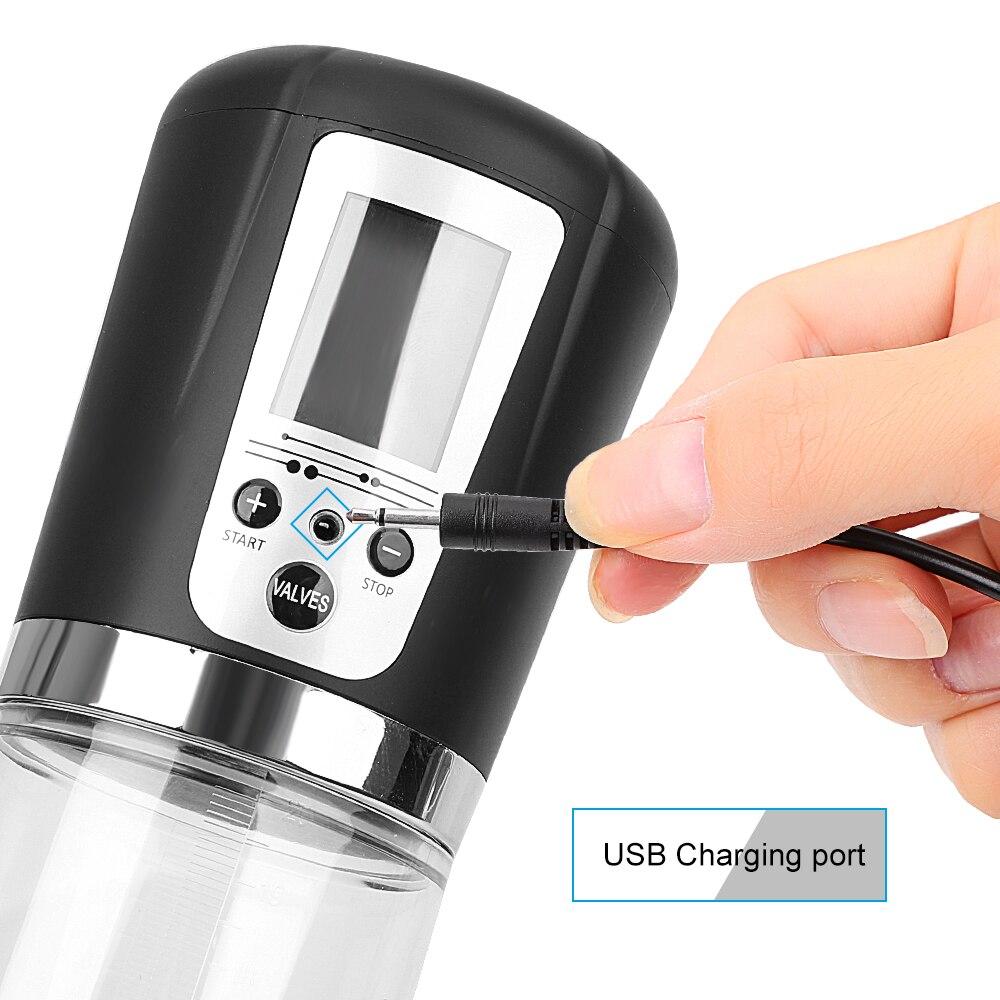 VATINE Electric Sex Toys for Men Penis Enlarger Extender Male Masturbation Penis Enhancement Vacuum Pump Automatic Penis Pump