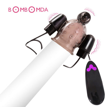 Vibrating Ghost Exerciser Sex Toy for Adult Sex Products Glans Vibrator Penis Pump Enlargement Vibrator for Men Masturbator