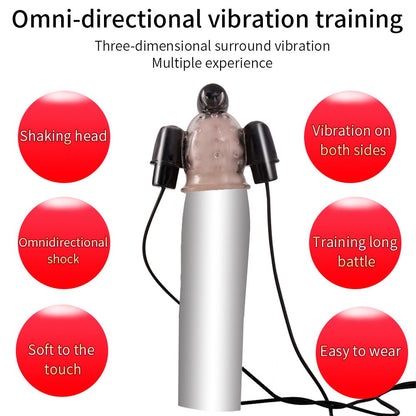 Vibrating Ghost Exerciser Sex Toy for Adult Sex Products Glans Vibrator Penis Pump Enlargement Vibrator for Men Masturbator