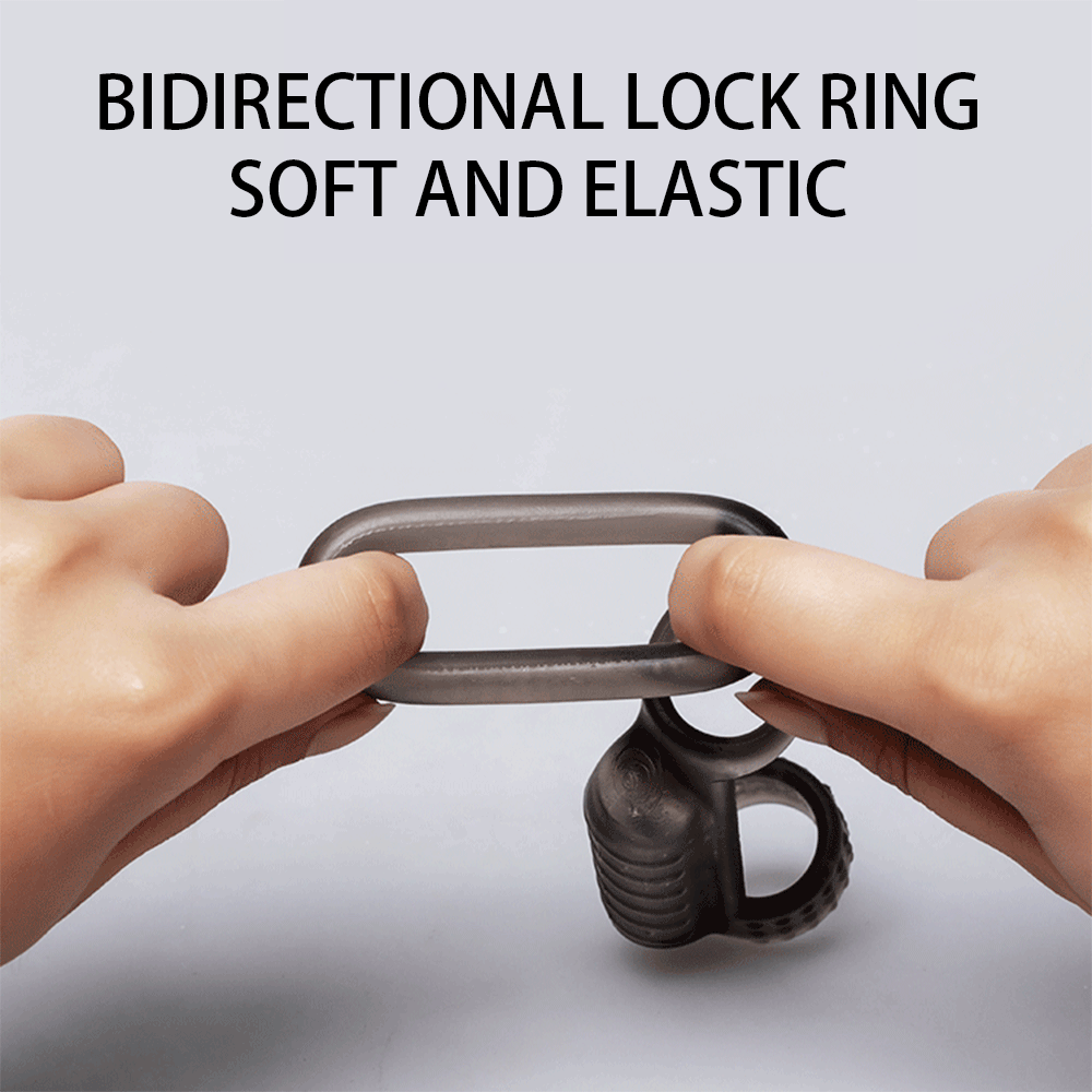 อวัยวะเพศชาย Vibrating Penis แหวนสำหรับชาย Delay Ejaculation Sex Toys ซิลิโคนอวัยวะเพศชายแหวน Cock แหวน Chastity Cage อุปกรณ์