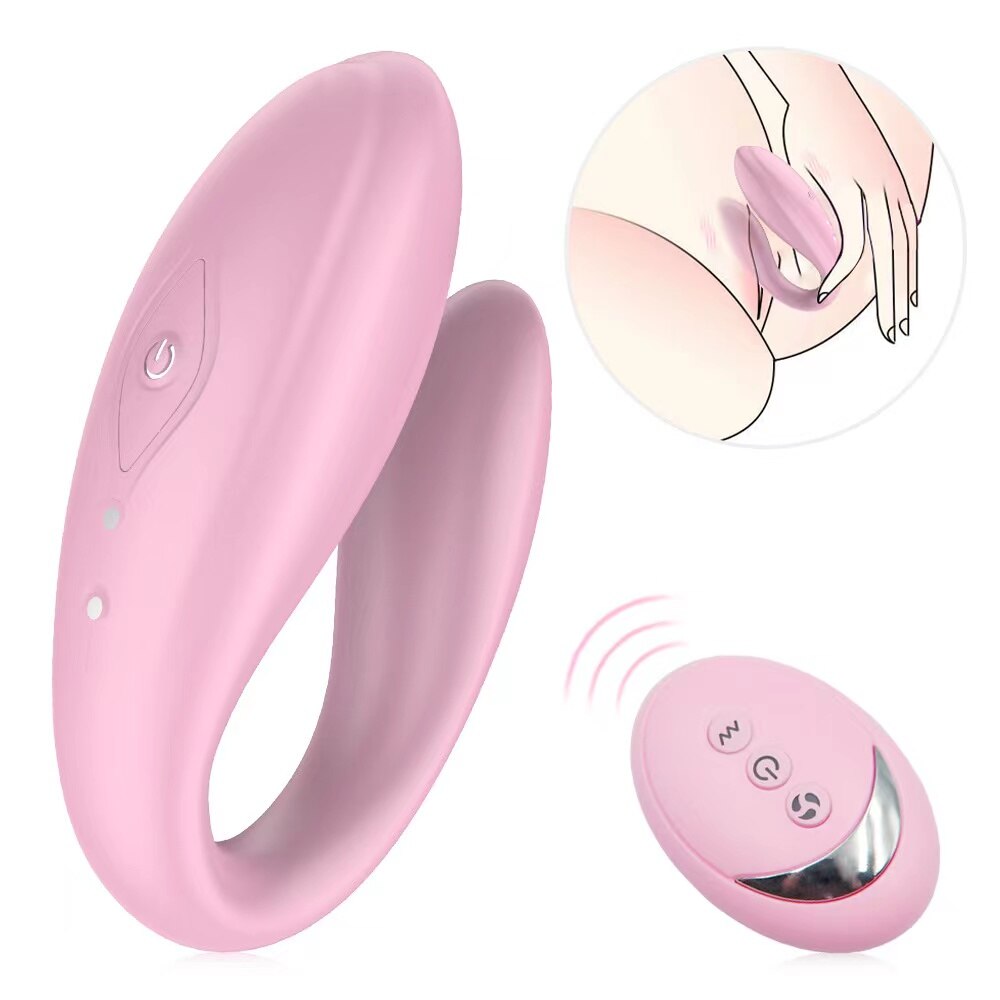 คู่ Vibrator รีโมทคอนโทรลไร้สายเครื่องสั่นสะเทือนคู่ Wearable Dildo ช่องคลอด Clitoris กระตุ้นเซ็กซ์ทอยสำหรับผู้หญิง Masturbator