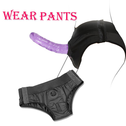 Wearable Strapon Dildo for Lesbian G Spot Stimulator Adult Sex Toys Panties Strap on Penis Pants Sex Toys for Women Erotic Toys