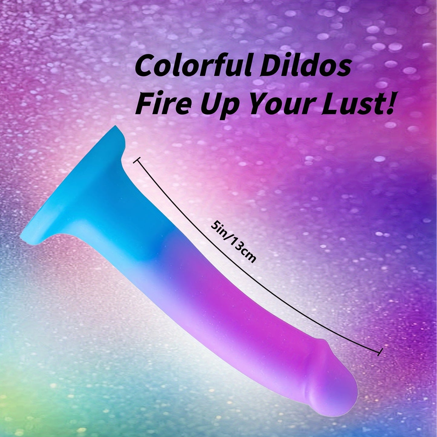 5.5 Soft Silicone Dildo - Flexible Anal Plug with Suction Cup for Hands-Free Play. Beginner-Friendly. Latex-Free Adult Sex Toy for Women and Couples